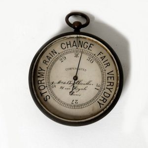 A French 'Maison de l'Ingenieur Chevallier' pocket barometer,…