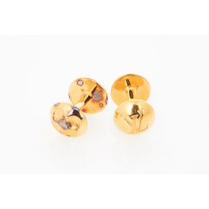 Louis Vuitton Gold Plated Cufflinks with LV Motifs - Cufflinks