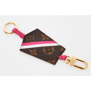LOUIS VUITTON neon pink and gold STEPHEN SPROUSE GRAFFITI Keyring Keychain