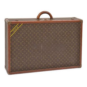 Vintage Soft LOUIS VUITTON Leather Suitcase 69 CM