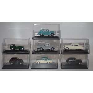 A collection of 7 oxford diecast cars including Ford popular,…