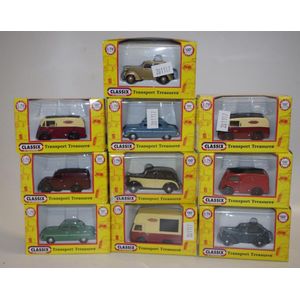 A collection of 10 pocketbond diecast cars Classix by pocket…