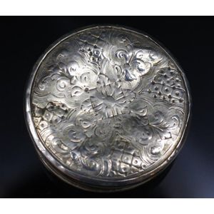 18th century. Silver box with later adaptations unmarked and…