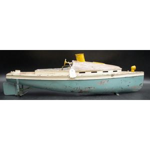 Circa 1910 live steam model boat by Bing Nuremberg Gerbruder…