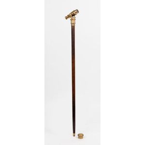 A hardstone and rosewood walking cane in the manner of Fabergé, early 20th  century, Gold Boxes, Fabergé and Objects of Vertu, 2022