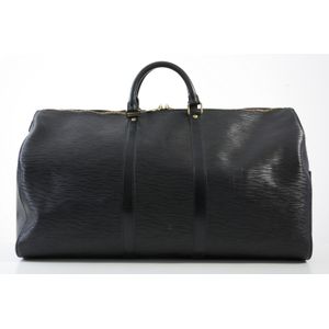 Louis Vuitton Vintage - Epi Keepall 55 Bag - Black - Leather and