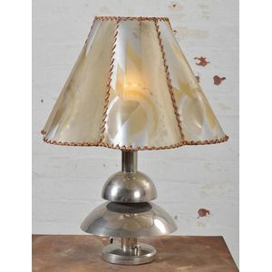 Table lamp table lamp with nickel plated base supporting…