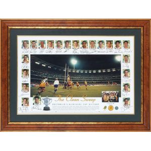 1998 Wallabies, lithographed print 'The Clean Sweep,…