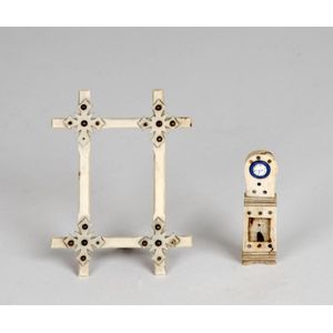 Folk art marine ivory sailors sweetheart picture frame (8 x 10.…