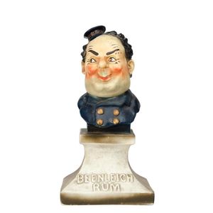 Beenleigh Rum: Point of sale painted plaster advertising bust.…