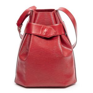 Louis Vuitton Sac D'Epaule GM Bucket Hobo with Zip Pouch in Epi Rouge - SOLD