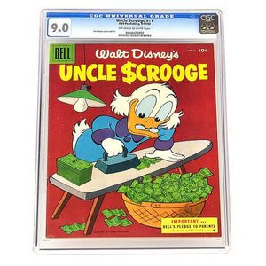 Vintage Walt Disney Uncle Scrooge Comic #11 dell publishing,…