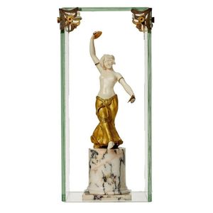 Louis Sosson (French 1905-1930) gilt bronze and ivory…