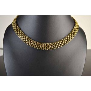 Interlocking Link Collar Necklace in 14K Gold - Necklace/Chain - Jewellery