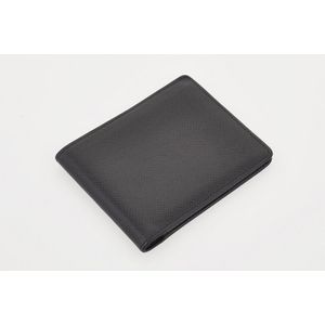 Shop Louis Vuitton Plain Leather Small Wallet Logo Folding Wallets