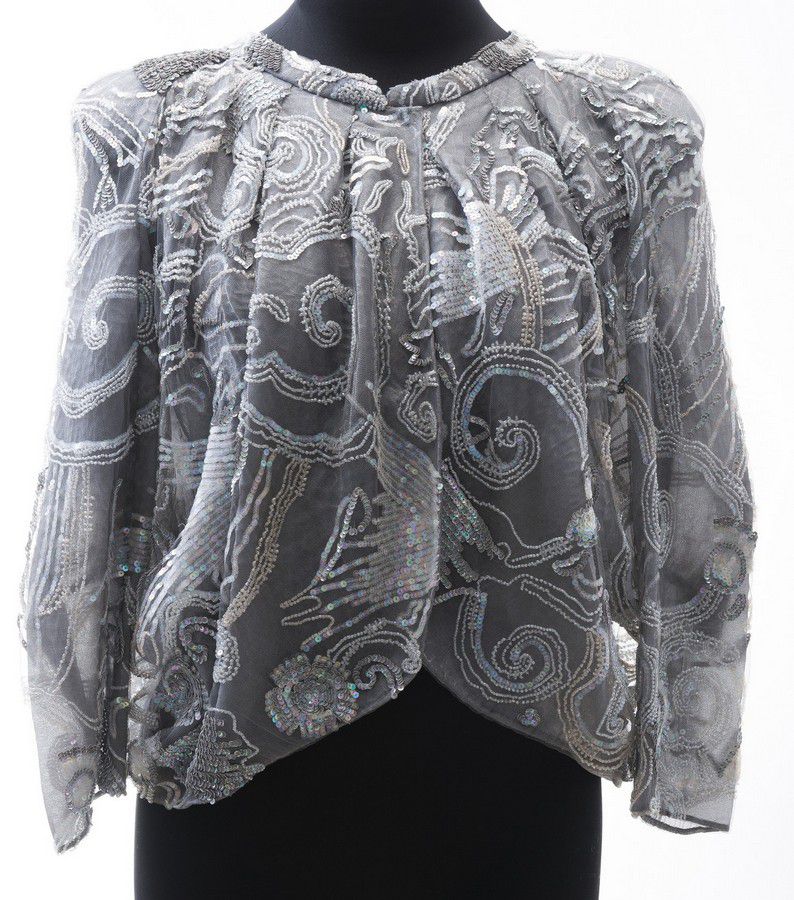 Giorgio Armani Embellished Grey Jacket - IT46 - Clothing - Women's ...