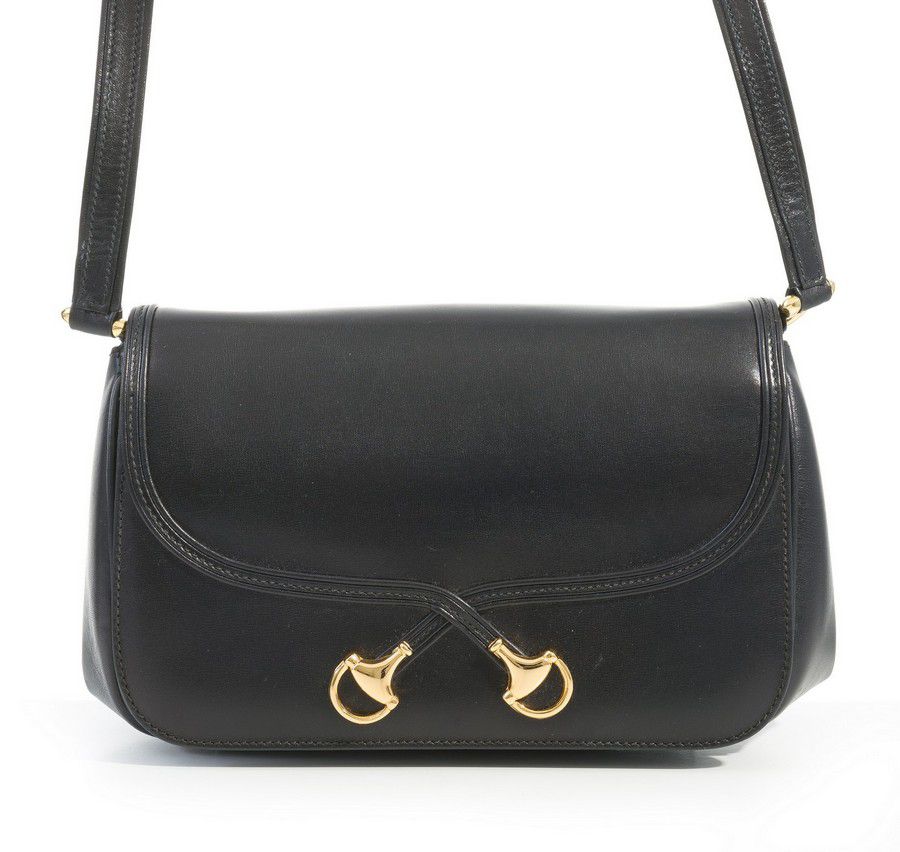 Gucci Shoulder Bag with Gold Stirrup Detail - Handbags & Purses ...