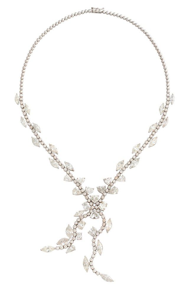 Diamond Lariat Necklace with 33.60 Carats - Necklace/Chain - Jewellery