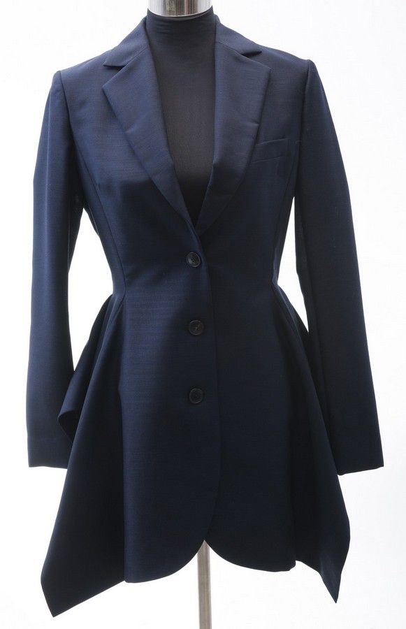 Christian Dior Navy Mohair/Wool Coat, Size I44, with Tags - Clothing ...
