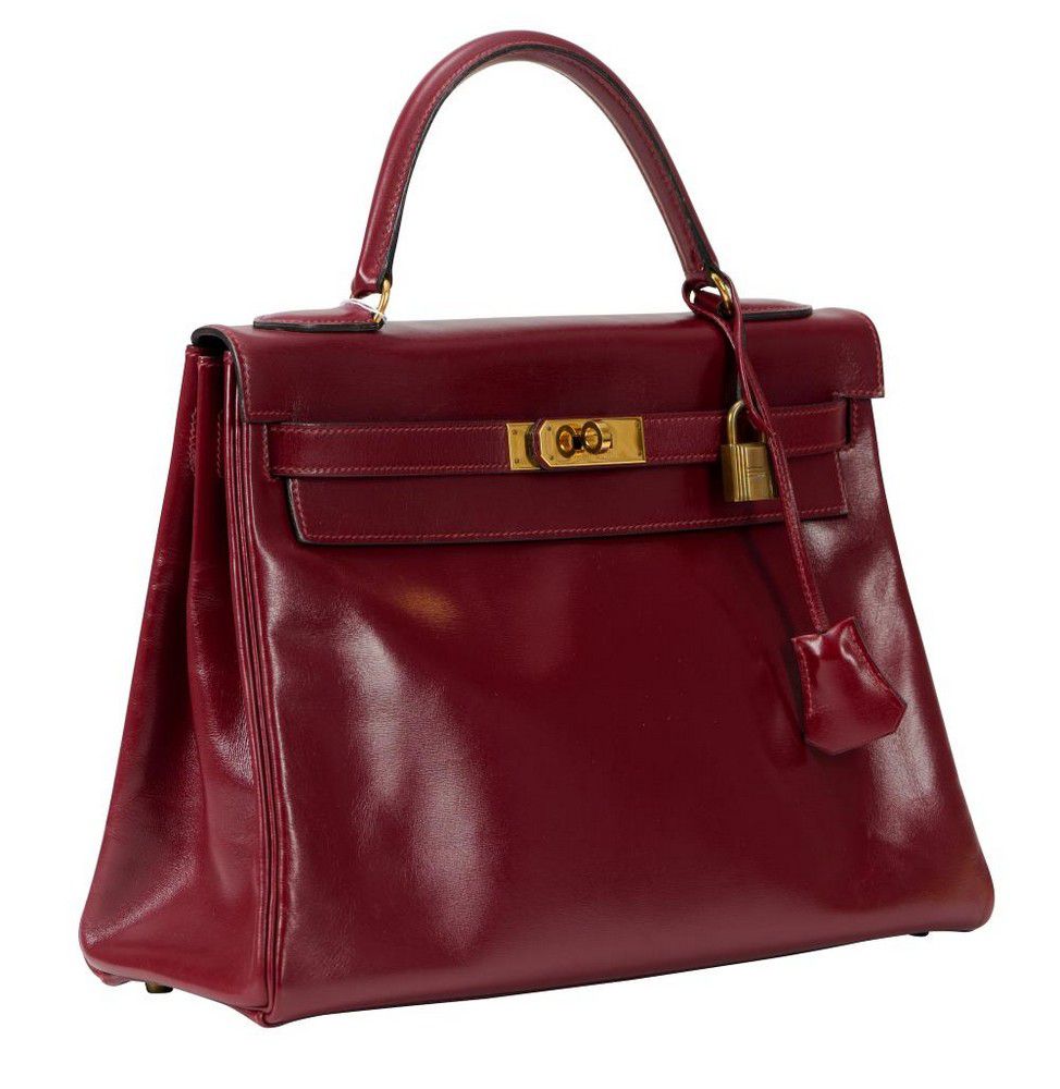 Burgundy Hermes Kelly 32 Handbag with Gold Hardware - Handbags & Purses ...
