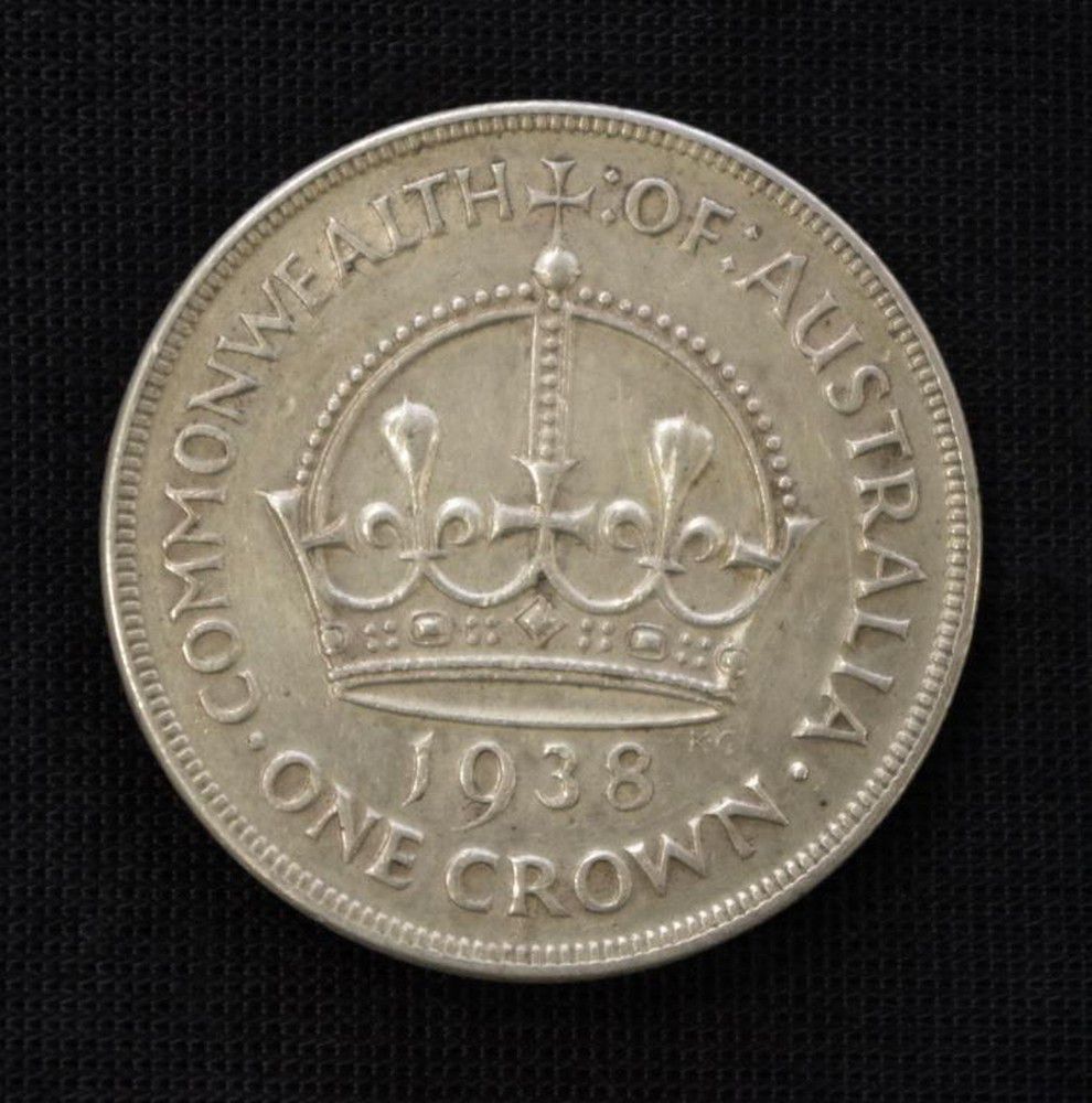 1938 Australian Crown Coin - Coins - Numismatics, Stamps & Scrip