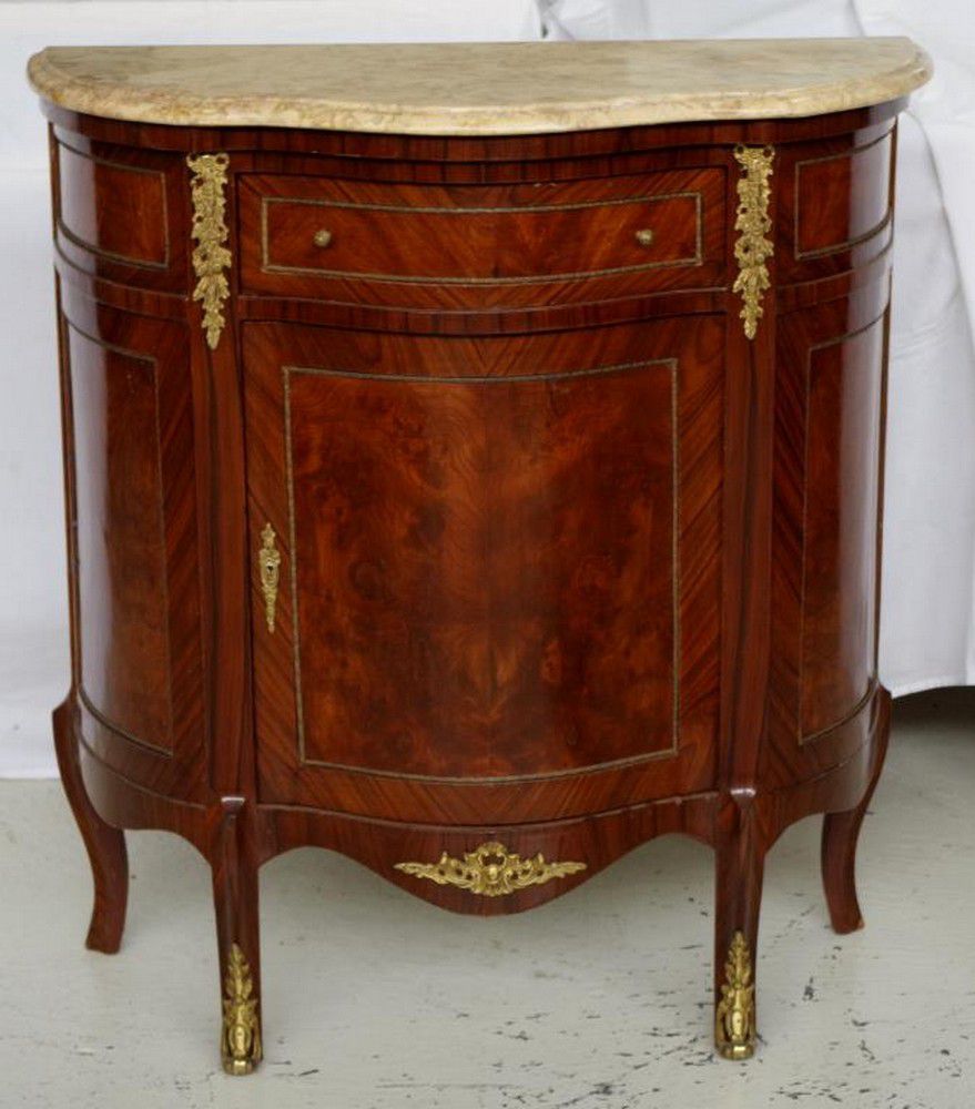 Louis Marble with Door and Drawer & Cupboards