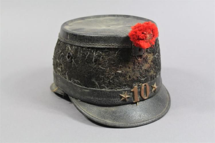 Swiss army 1898 pattern shako / hat (fairly worn condition) Headwear