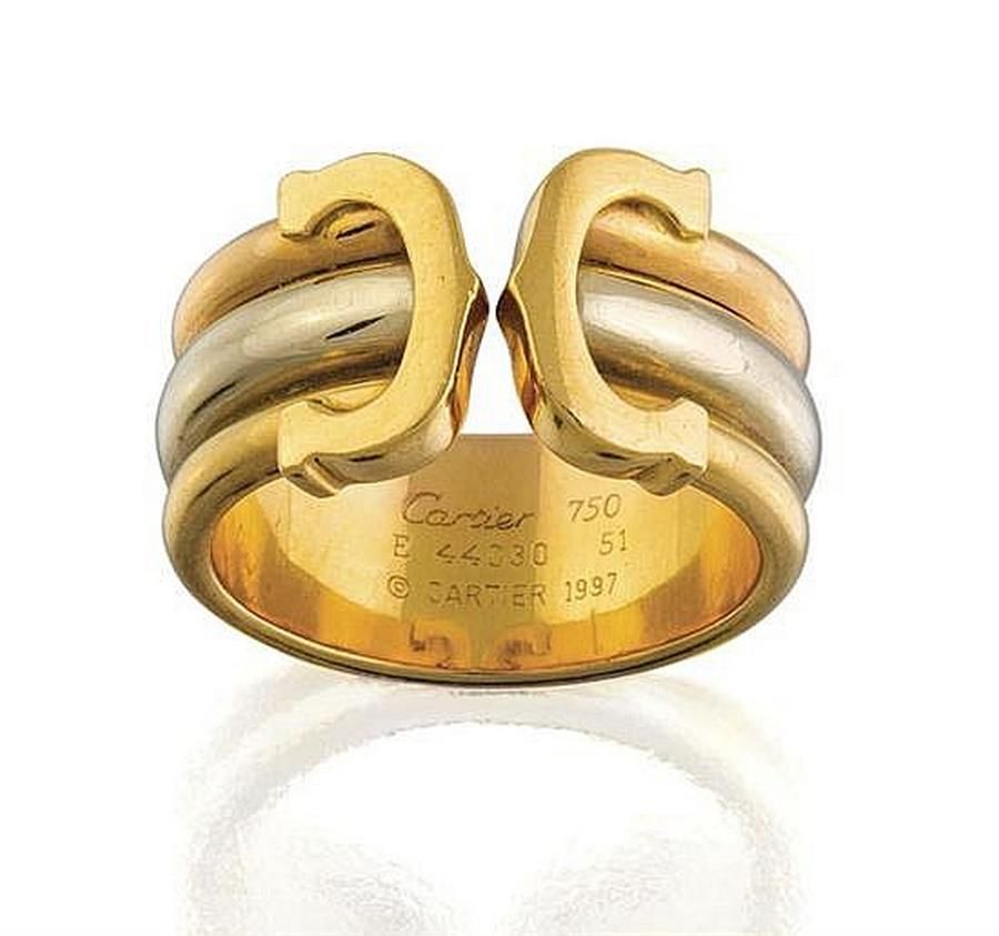 Cartier Double C Ring in Gold