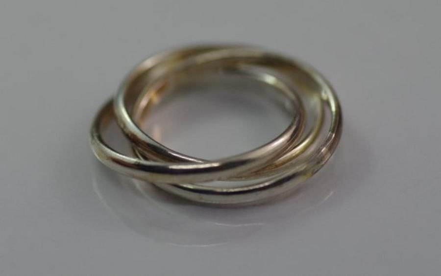 Silver Russian Wedding Band - Rings - Jewellery