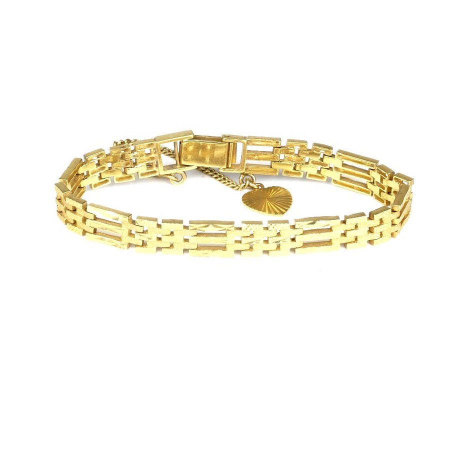 Facet Cut 22ct Gold Bracelet, 20.6gms - Bracelets/Bangles - Jewellery