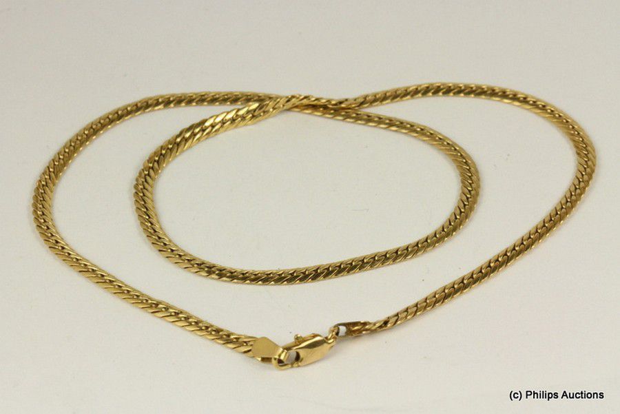 Smooth Gold Centipede Link Chain - 9ct Yellow Gold - Necklace/Chain ...