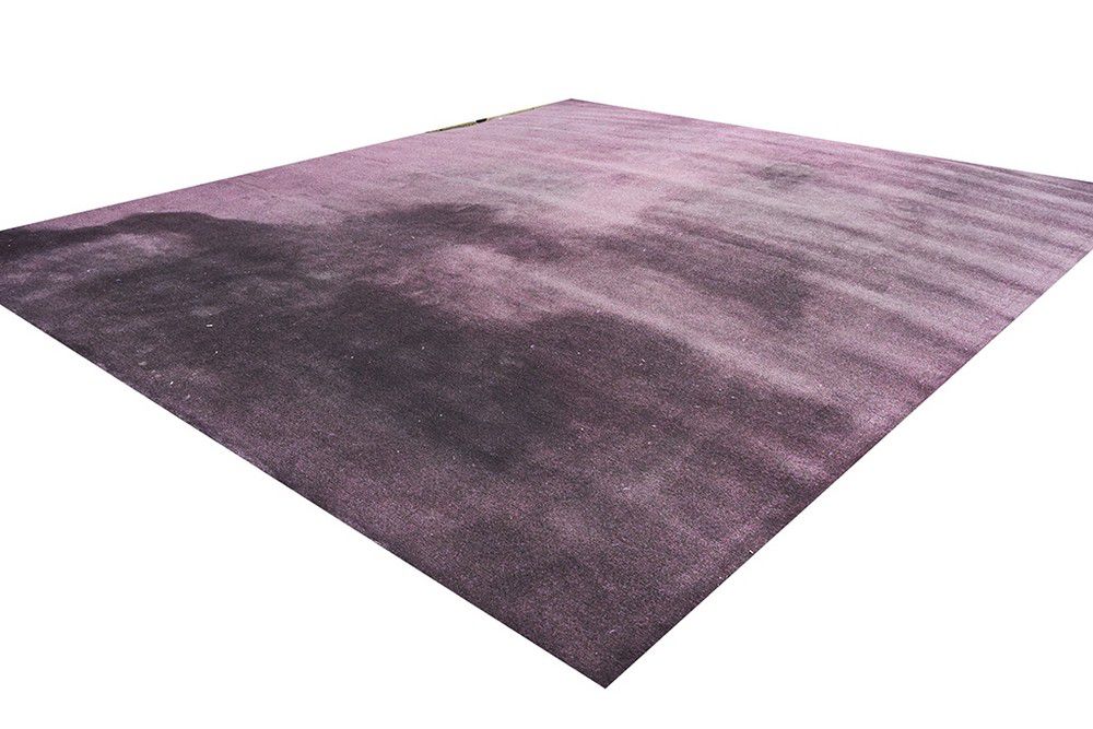 Purple and black rug, c. 2000, wool, 426 x 360 cm. Provenance… Rugs