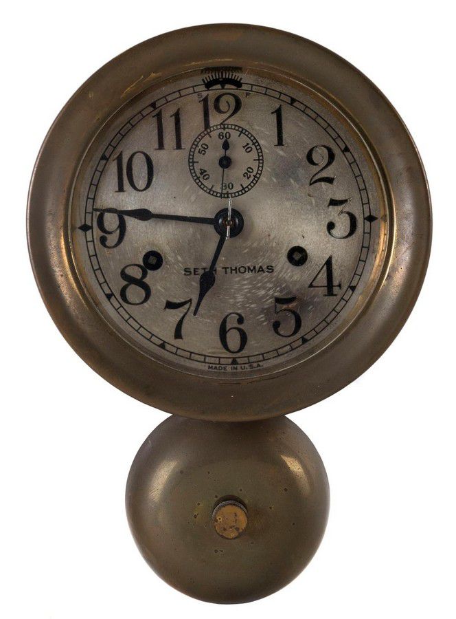 Overleven Gezamenlijk Amerika A ships clock by Seth Thomas, U.S.A. early 20th century, 27 cm… - Nautical  Equipment - Office, Workshop & Farm