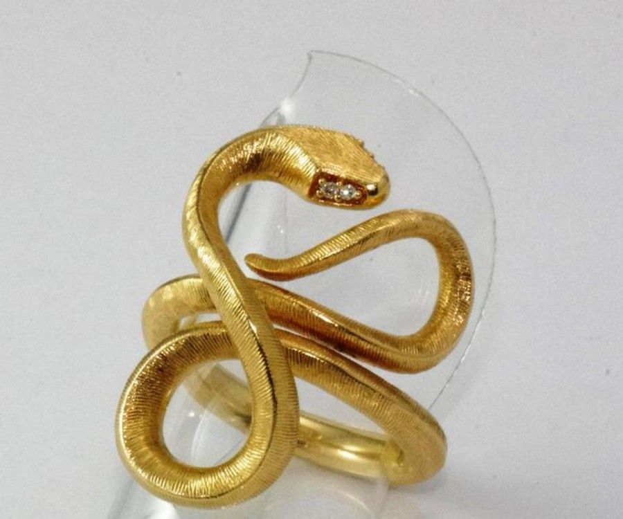 Snake ring gold - Eleni Pantagis