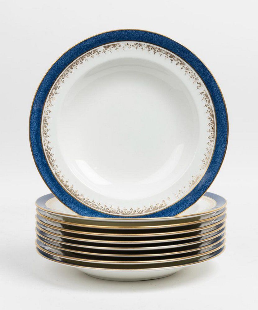 A set of nine Wedgwood soup bowls, 24 cm diameter Wedgwood Ceramics