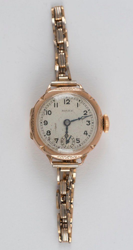 Vintage Rolex Lady's Watch in 9ct Rose Gold Case - Watches - Wrist ...