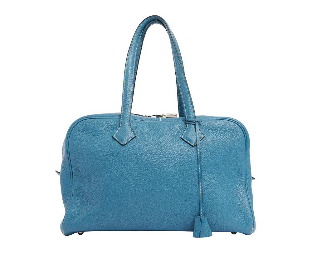 Blue Jean Victoria 35 Bag by Hermes - Handbags & Purses - Costume ...