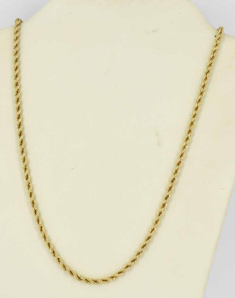 Twisted 9ct Gold Chain, 5.4g - Necklace/Chain - Jewellery