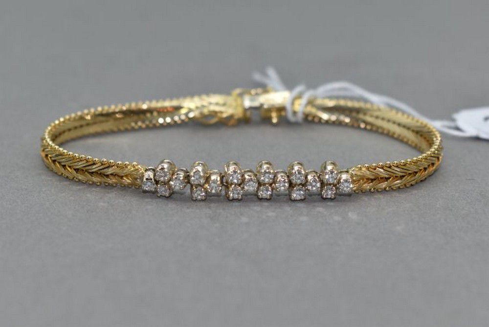 14K Gold Diamond Bracelet - Bracelets/Bangles - Jewellery