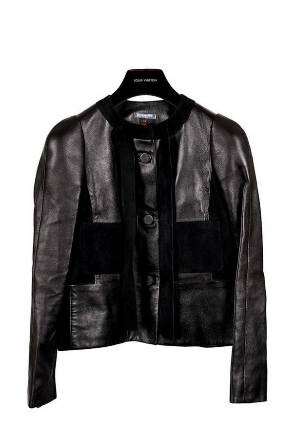 Louis Vuitton, Cropped leather jacket, black lambskin with… - Clothing - Women&#39;s - Costume ...