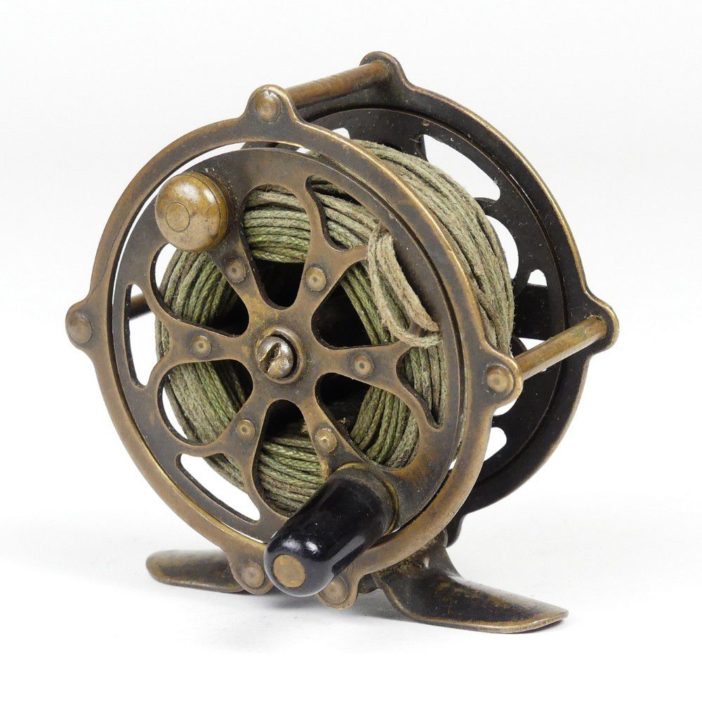 Vintage Pfluegar Fly Reel with Line and Bag - Sporting Equipment - Fishing  - Recreations & Pursuits