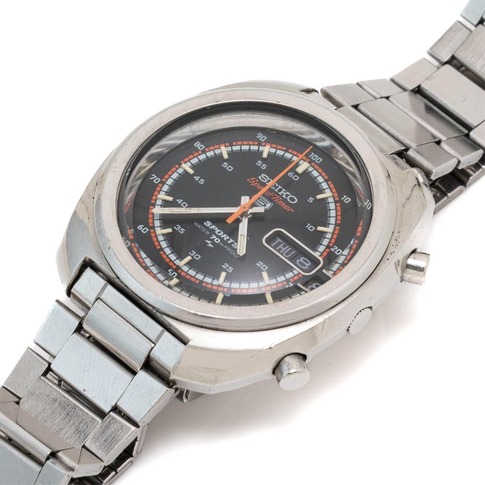 Vintage Seiko Speed Timer 5 Automatic Chronograph Wristwatch, Ref. 7017 ...