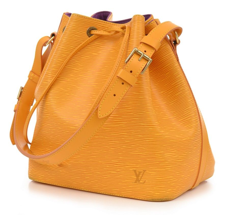 Yellow Epi Leather Louis Vuitton Petit Noe Sac de Ville - Luggage ...