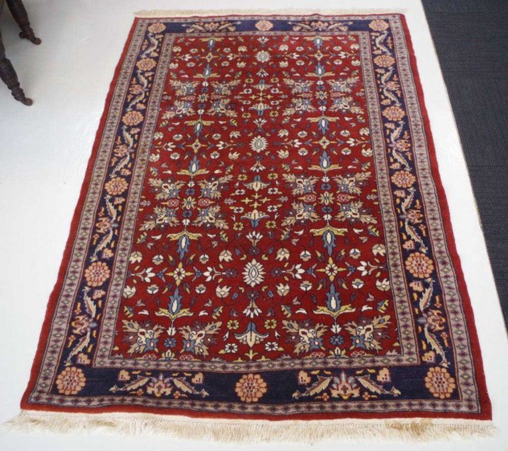 Wool Rug Eastern Brown Middle Eastern Wool Rug - 200x131cm - Rugs & Carpets - Textiles ...