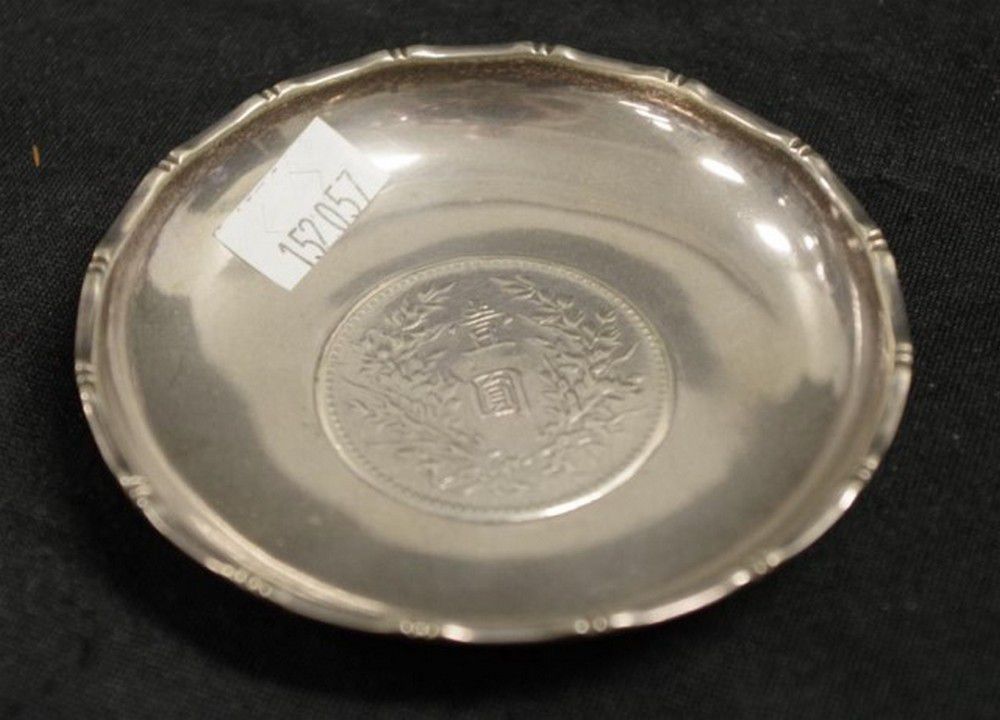 Chinese Coin Sterling Silver Dish - Coins - Numismatics, Stamps & Scrip