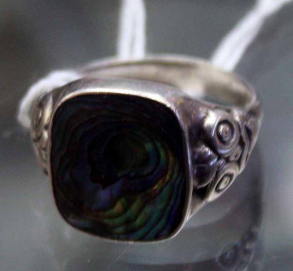 Australian Abalone Silver Ring - Rings - Jewellery