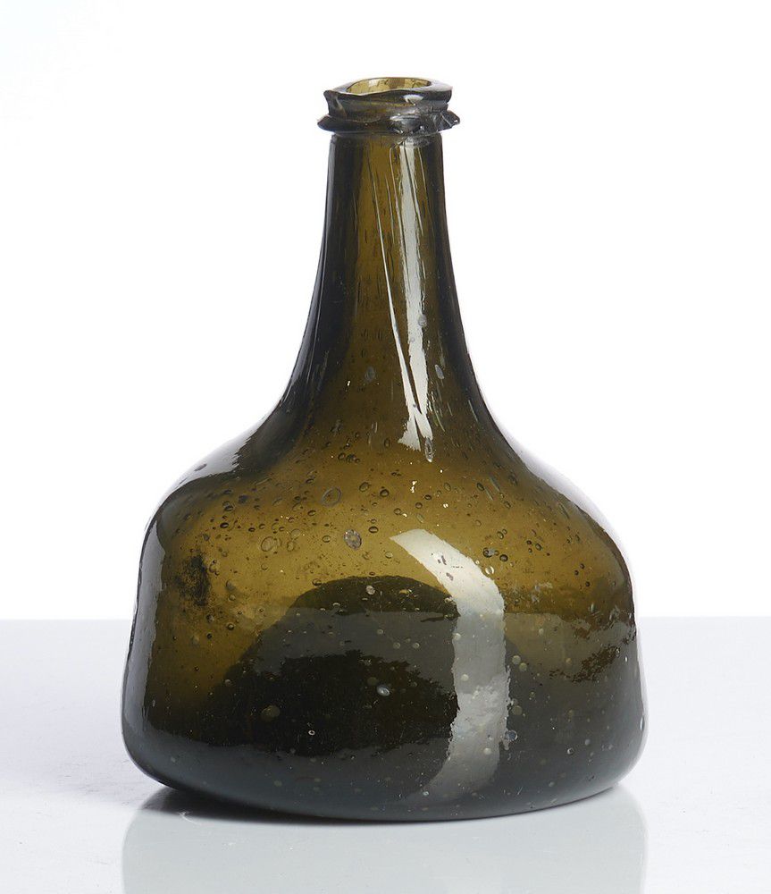 A Dutch mallet shaped bottle, circa 1730, having a pleasing… - European ...