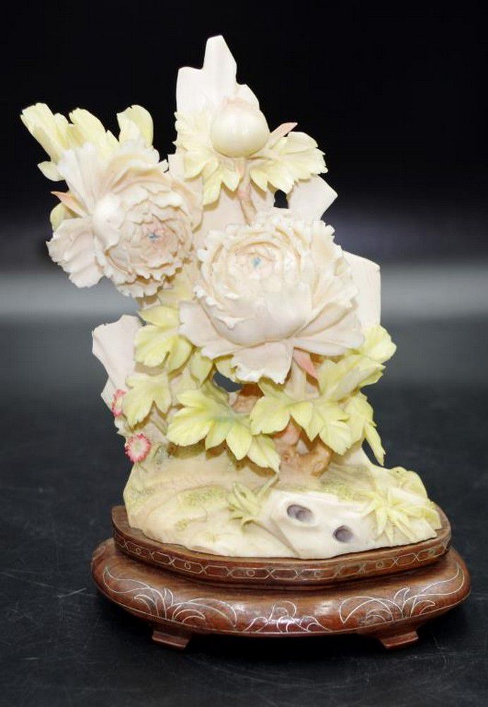 Elegant Marble Look Glass Vase Small main image 1