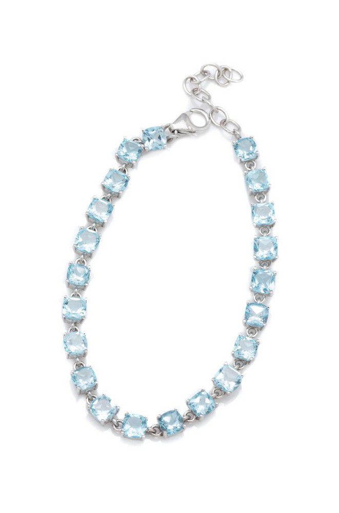 Blue Topaz Bracelet, 13.00ct, Silver, 21cm - Bracelets/Bangles - Jewellery