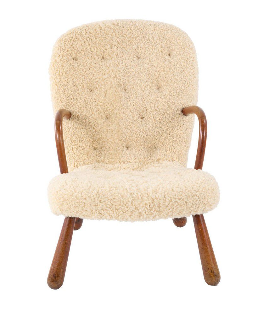 Sheepskin Clam Chair by Arnold Madsen - Scandinavian - Named Designers ...